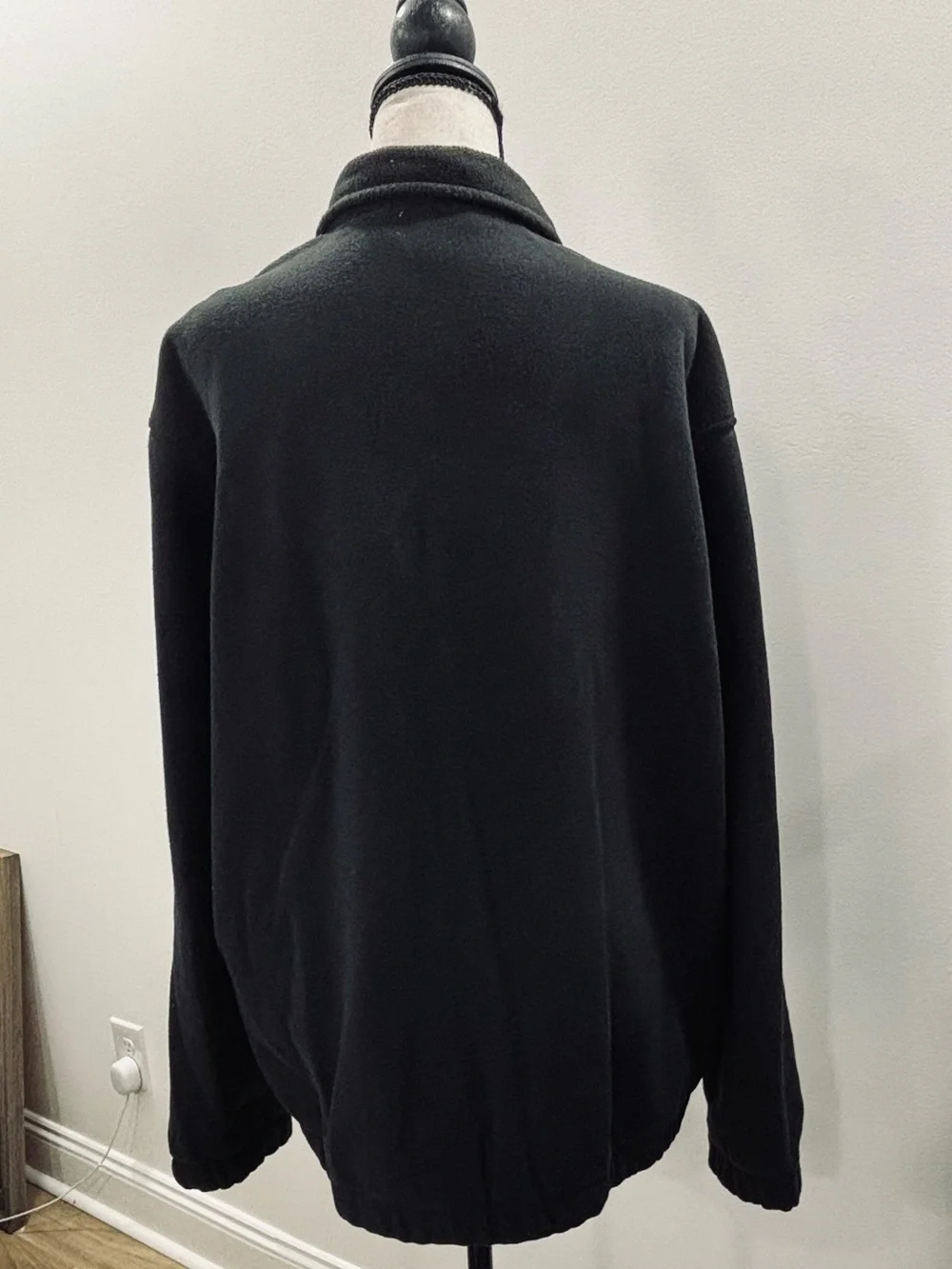 Polo Ralph Lauren Men’s Fleece Jacket Full Zip Black Large L Excellent Condition